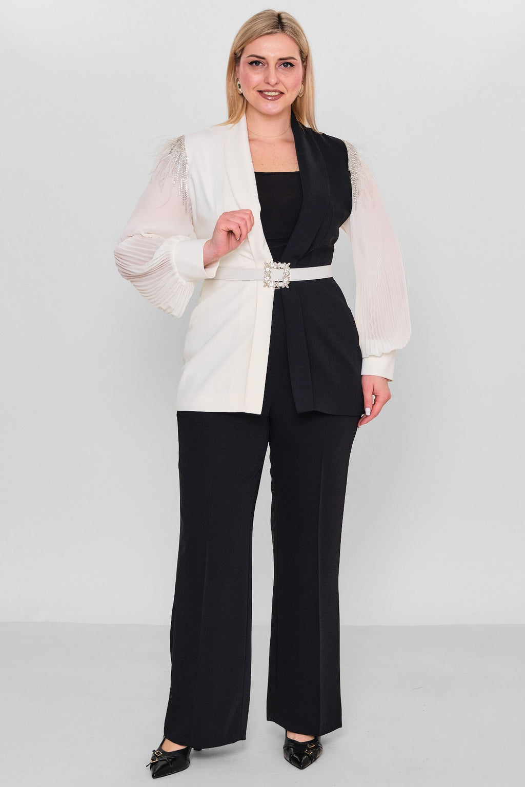 Qne Tu - Plus Size Suit (QNE26Y5116BB) - 8690200138133