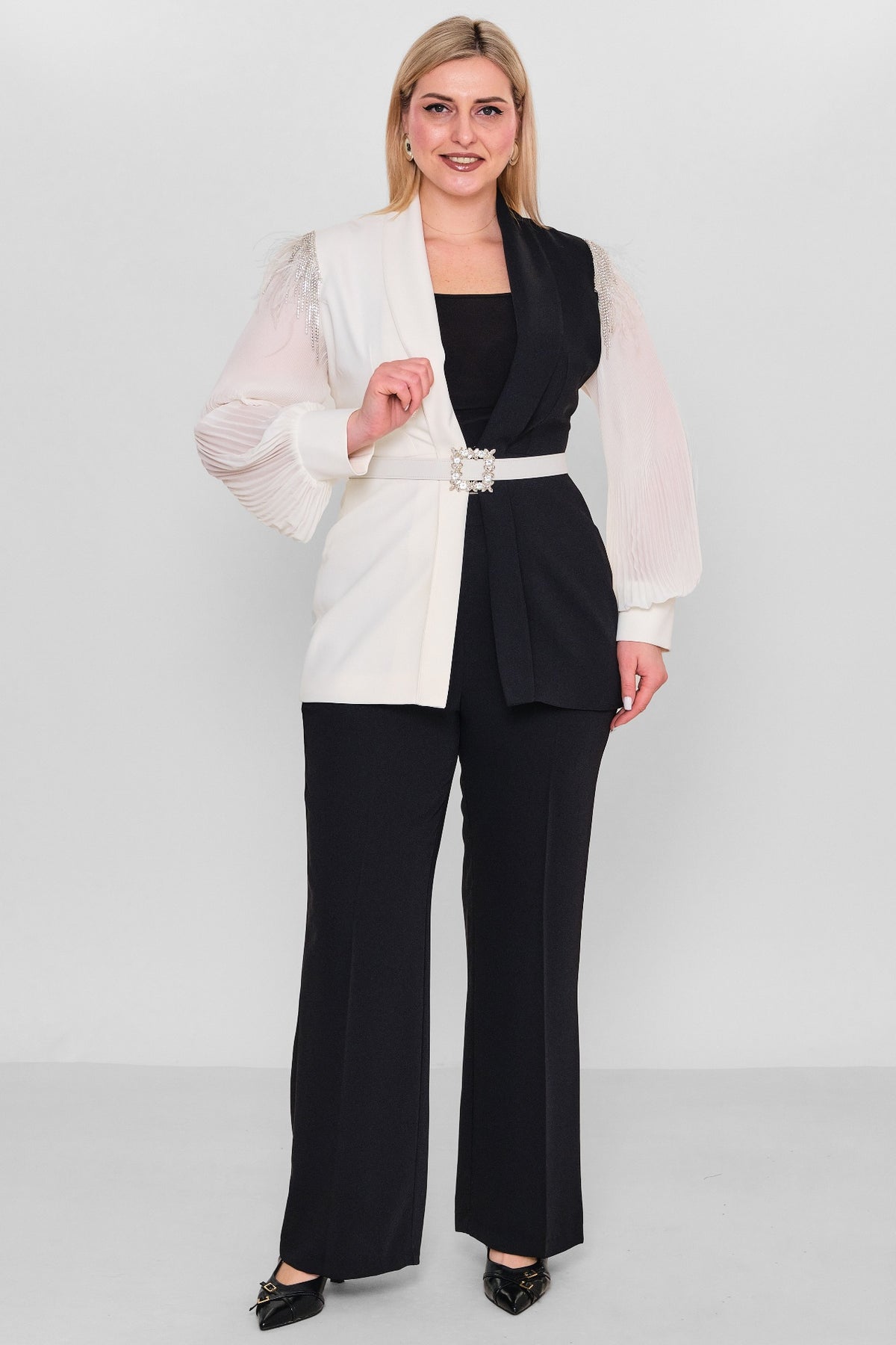 Qne Tu - Plus Size Suit (QNE26Y5116BB) - 8690200138133
