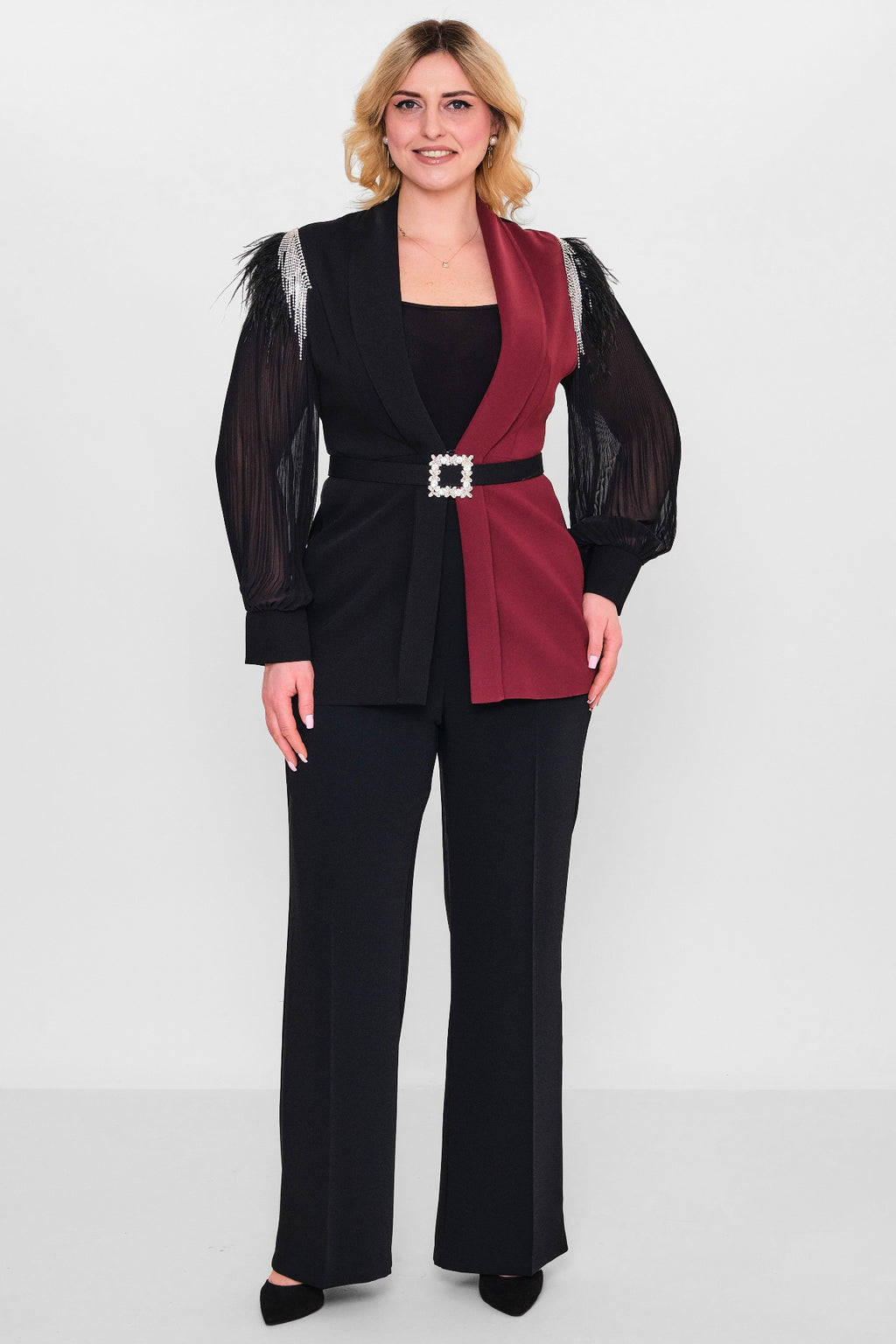 Qne Tu - Plus Size Suit (QNE26Y5116BB) - 8690200138140
