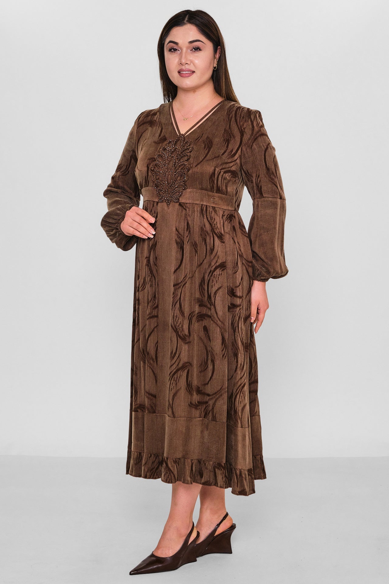 Ksas - Plus Size Dress (KSAS32394) - 8690200138270