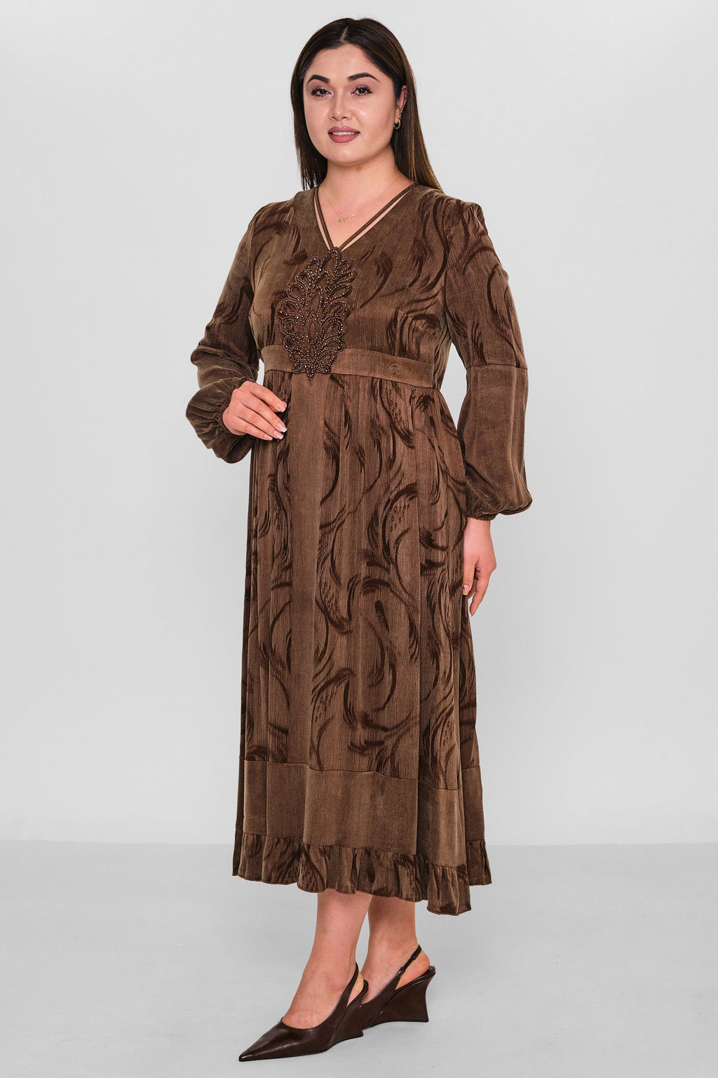 Ksas - Plus Size Dress (KSAS32394) - 8690200138270
