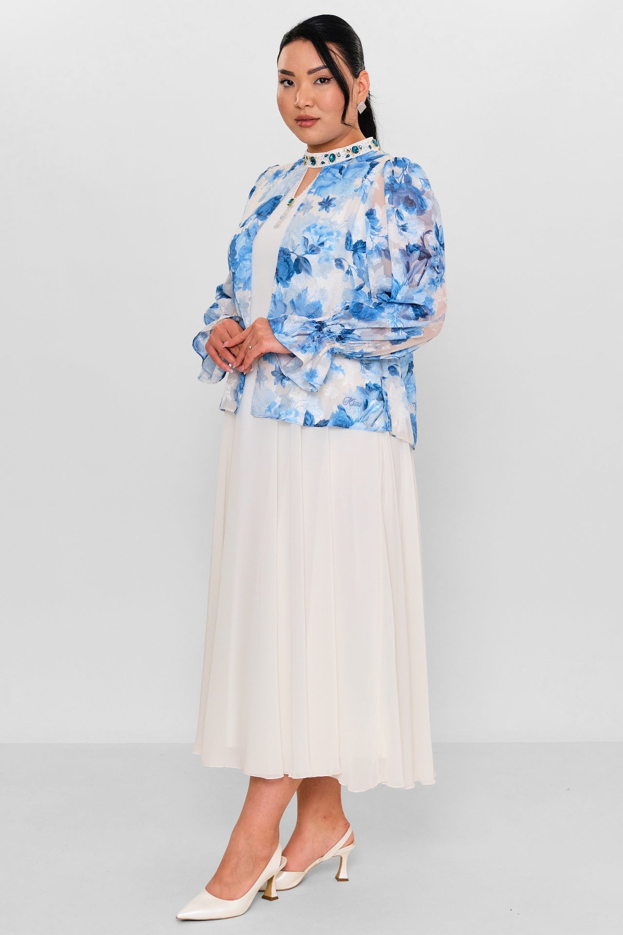 Ksas - Plus Size Dress (KSAS32397) - 8690200138287