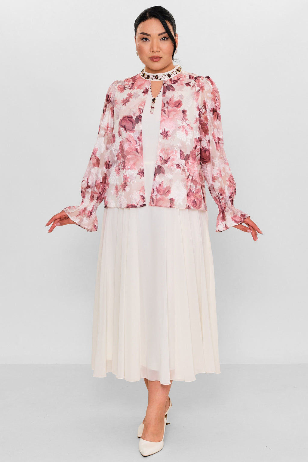 Ksas - Plus Size Dress (KSAS32397) - 8690200138294