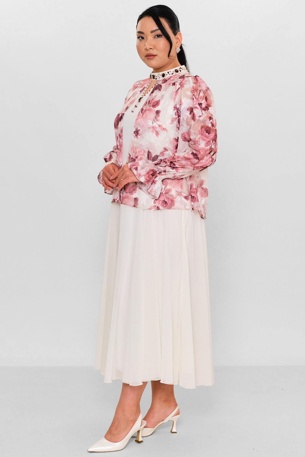 Ksas - Plus Size Dress (KSAS32397) - 8690200138294