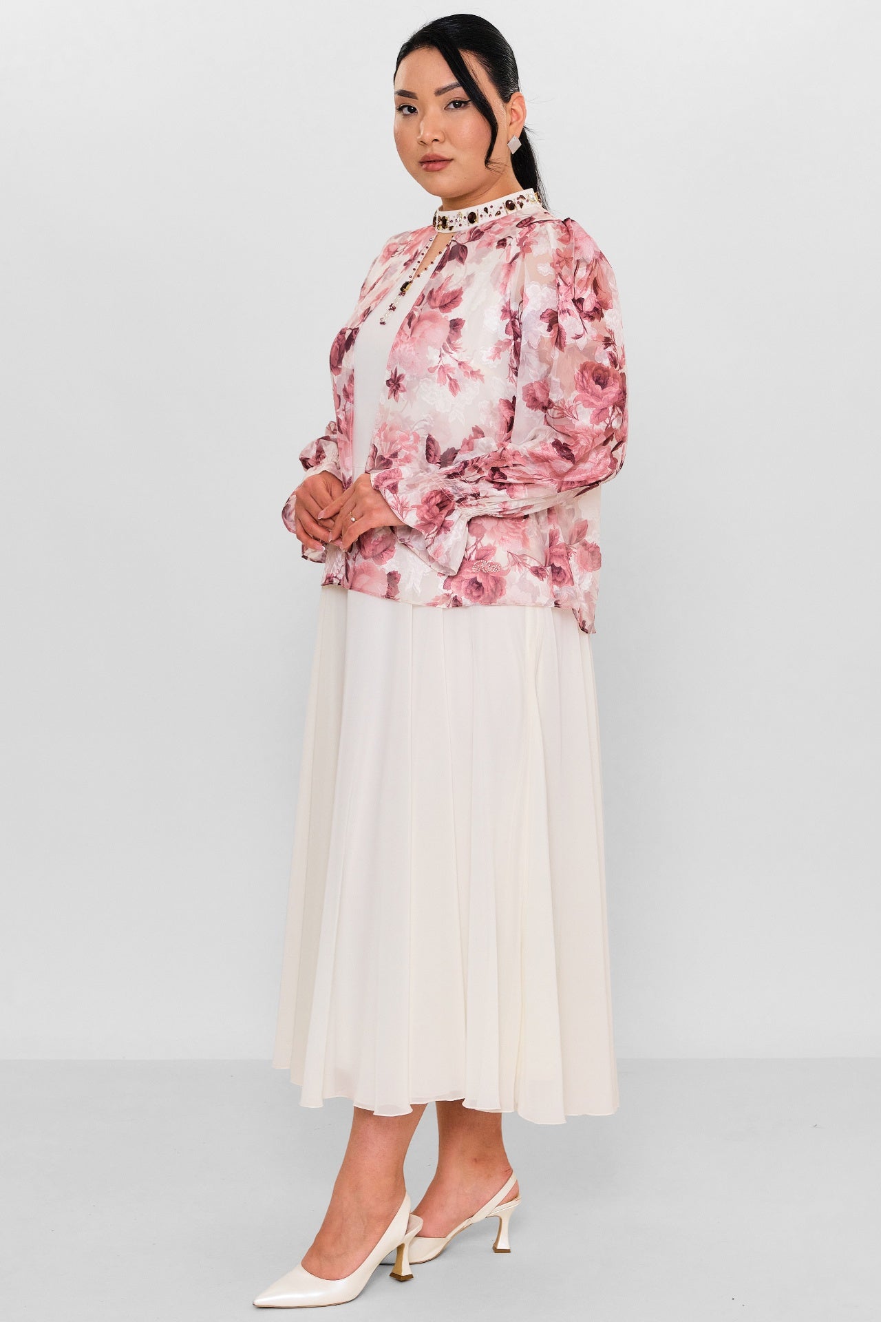 Ksas - Plus Size Dress (KSAS32397) - 8690200138294
