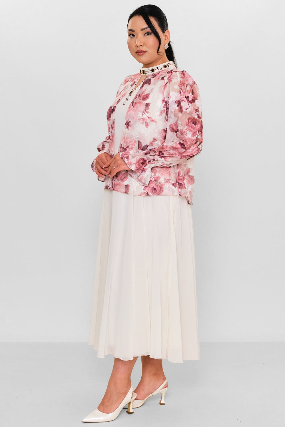 Ksas - Plus Size Dress (KSAS32397) - 8690200138294