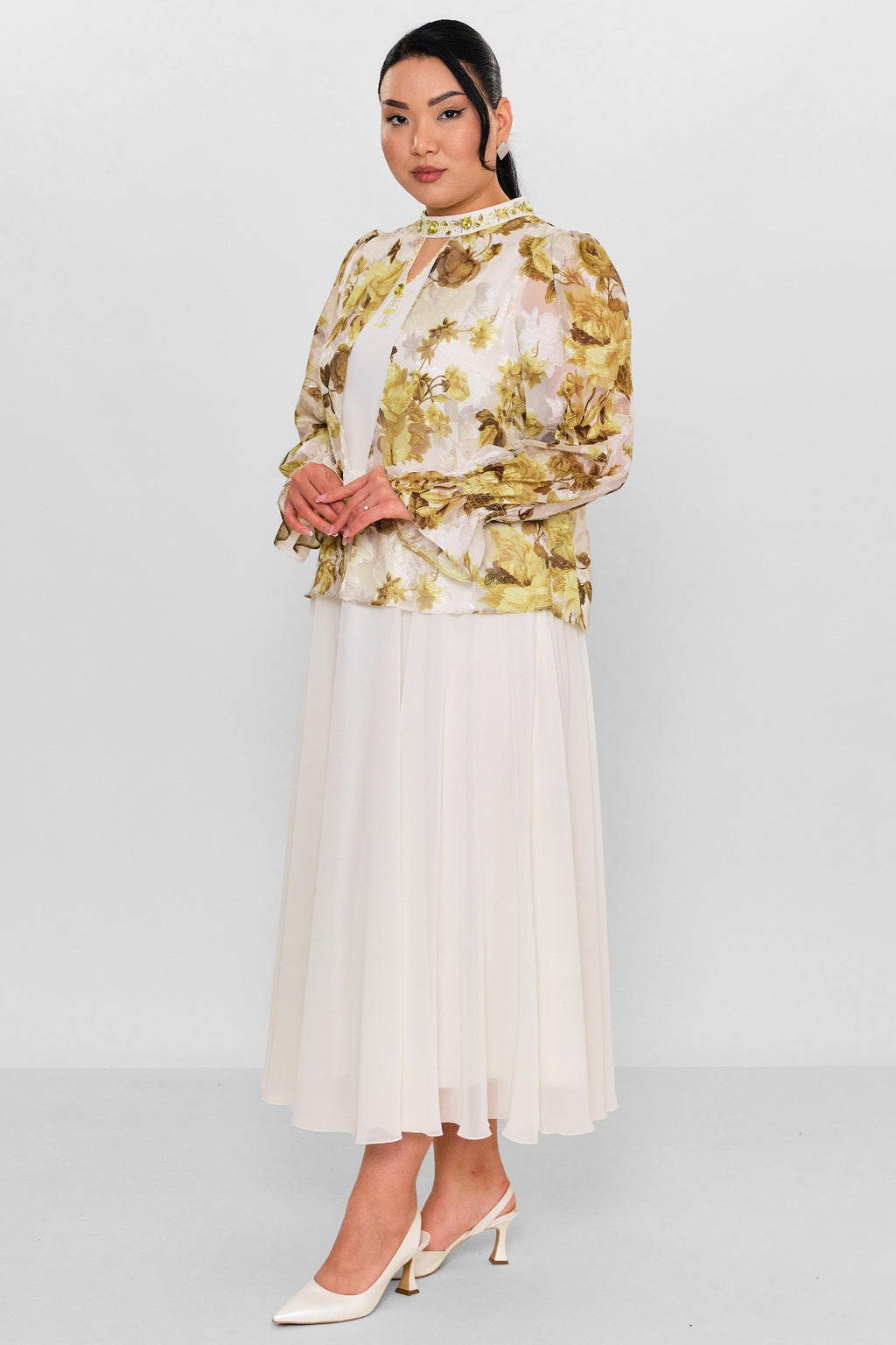 Ksas - Plus Size Dress (KSAS32397) - 8690200138317