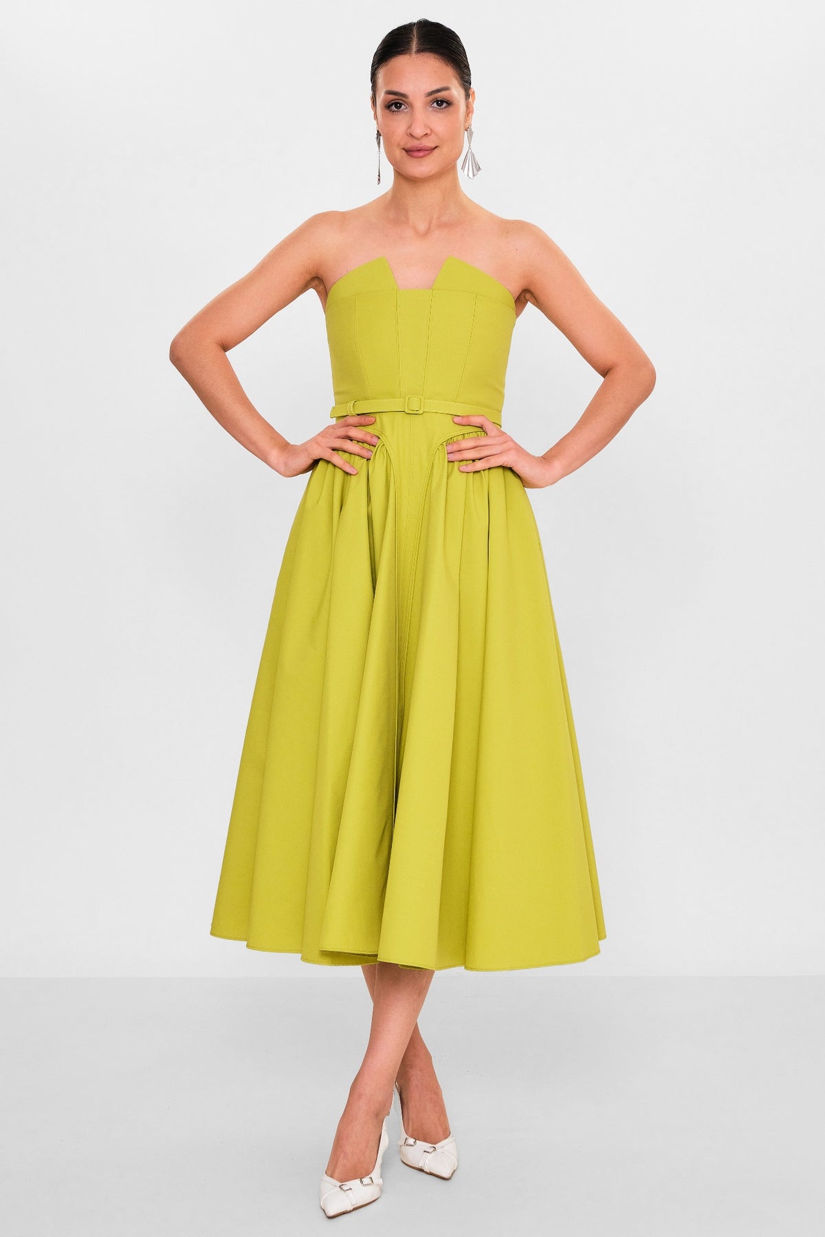 Mamulier - Plus Size Dress (MML26Y7027) - 8690200138614