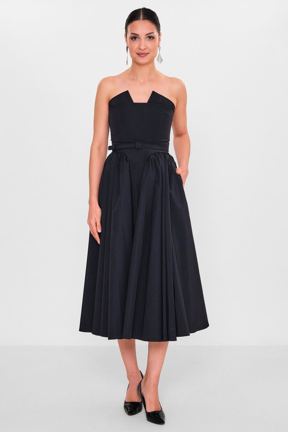 Mamulier - Plus Size Dress (MML26Y7027) - 8690200138621