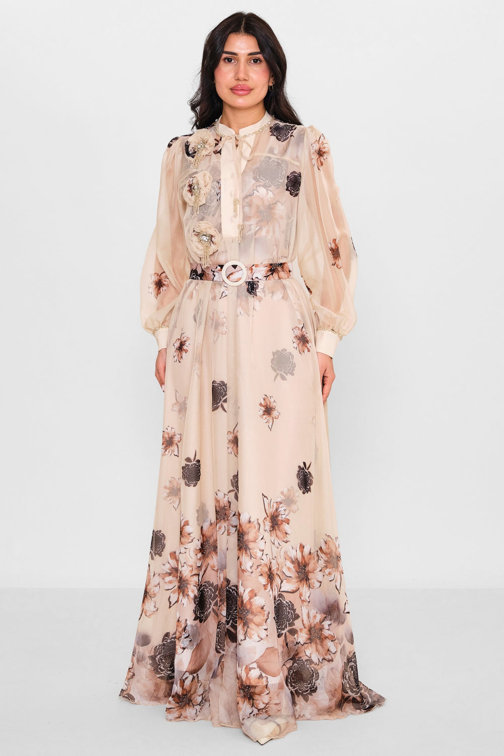 Nupel li̇ne - Plus Size Dress (NPL26Y5149) - 8690200139192