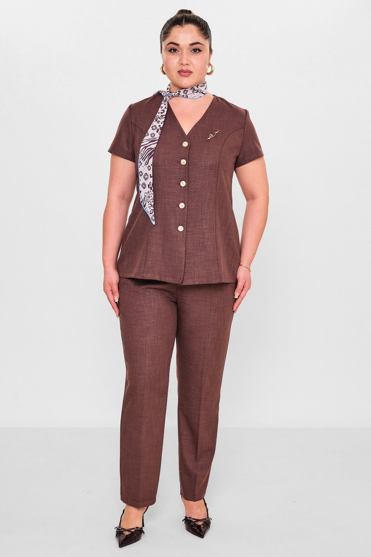 Dress port - Plus Size Suit (DSP26Y3462) - 8690200139352