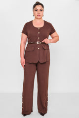 Dress port - Plus Size Suit (DSP26Y3463) - 8690200139376