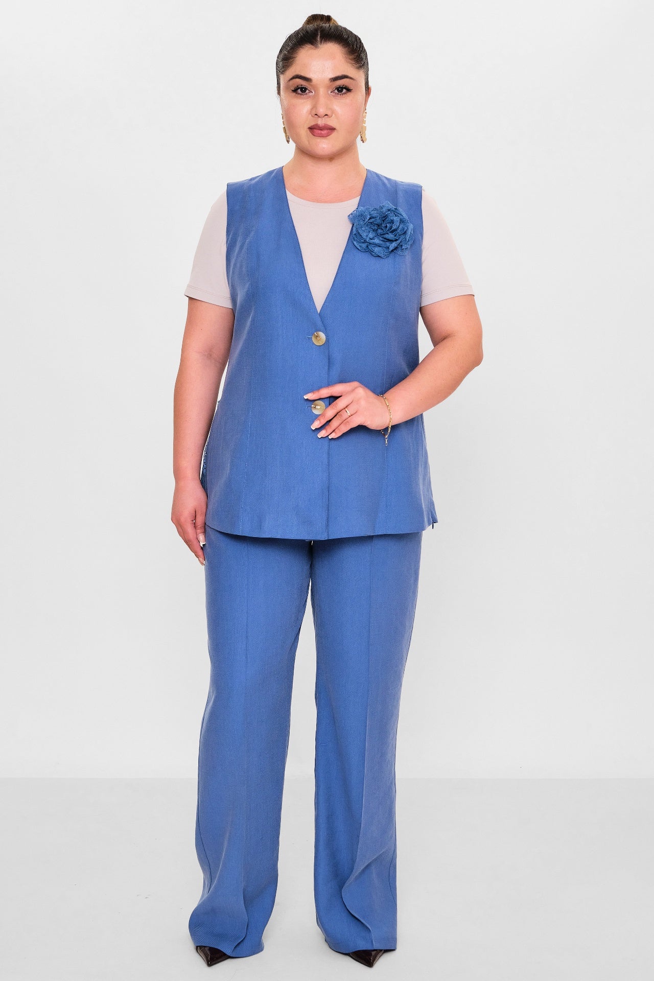 Dress port - Plus Size Suit (DSP26Y3473) - 8690200139406