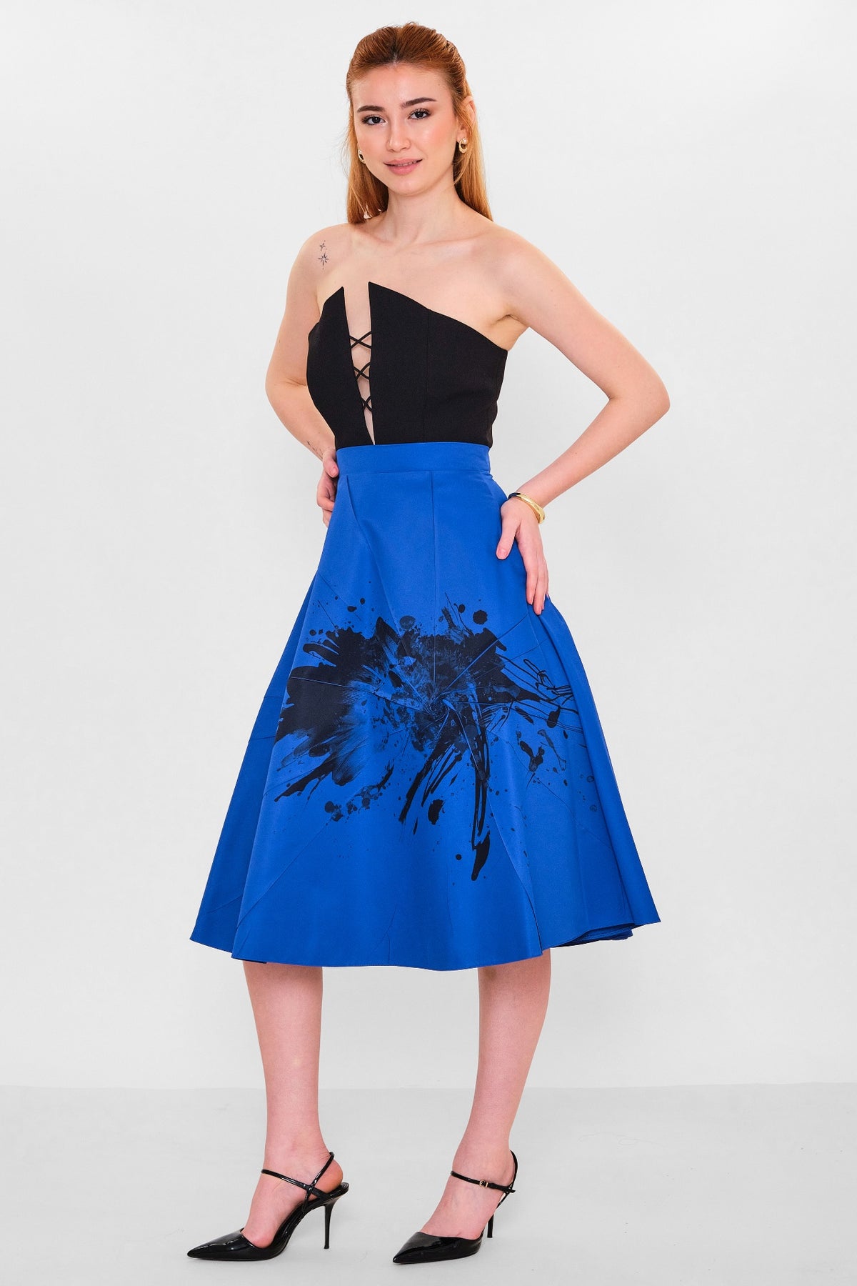 Mamulier - Plus Size Skirt (MML26Y6809) - 8690200139451