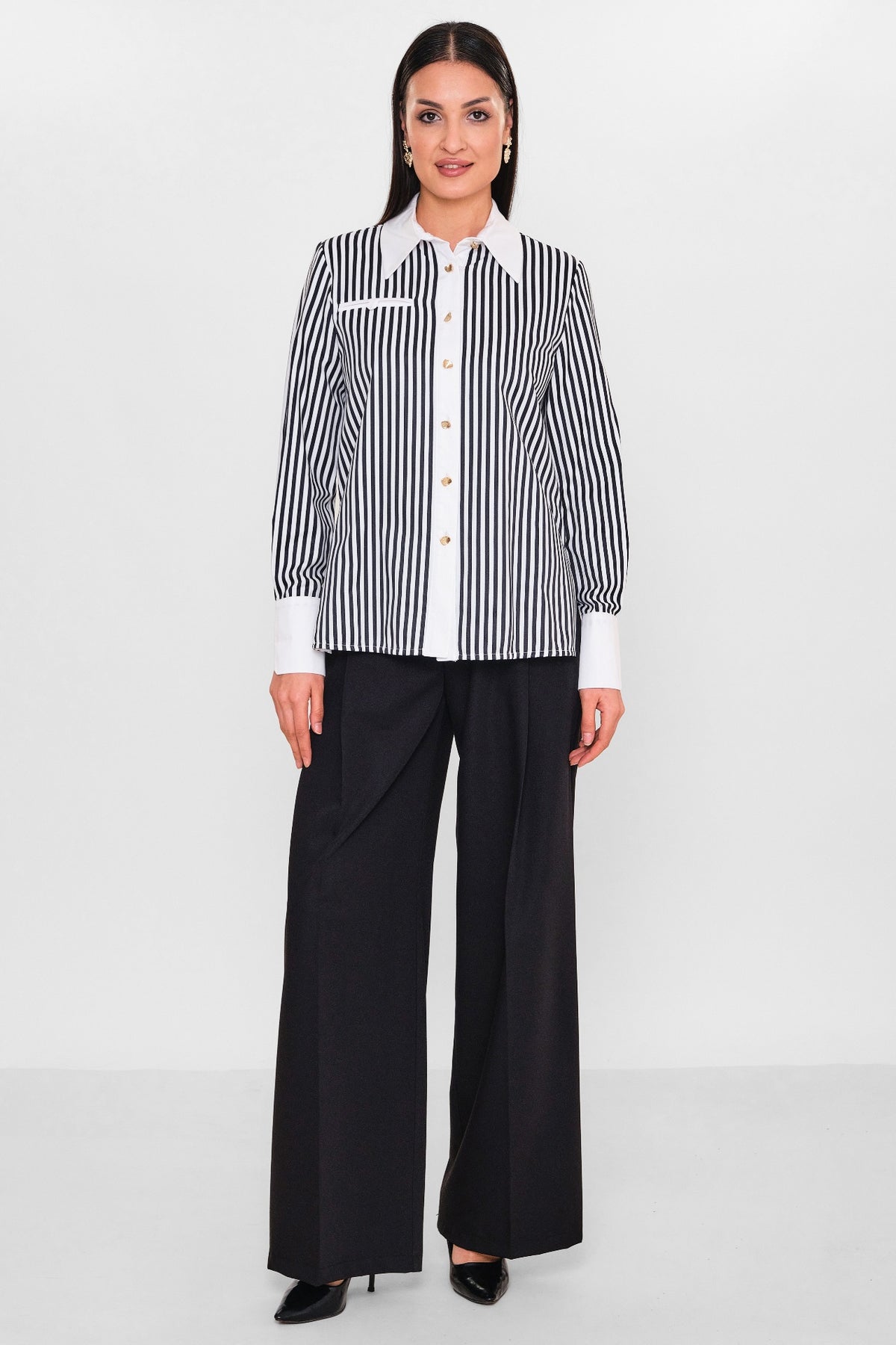 Mamulier - Plus Size Shirt (MML26Y6765) - 8690200139574