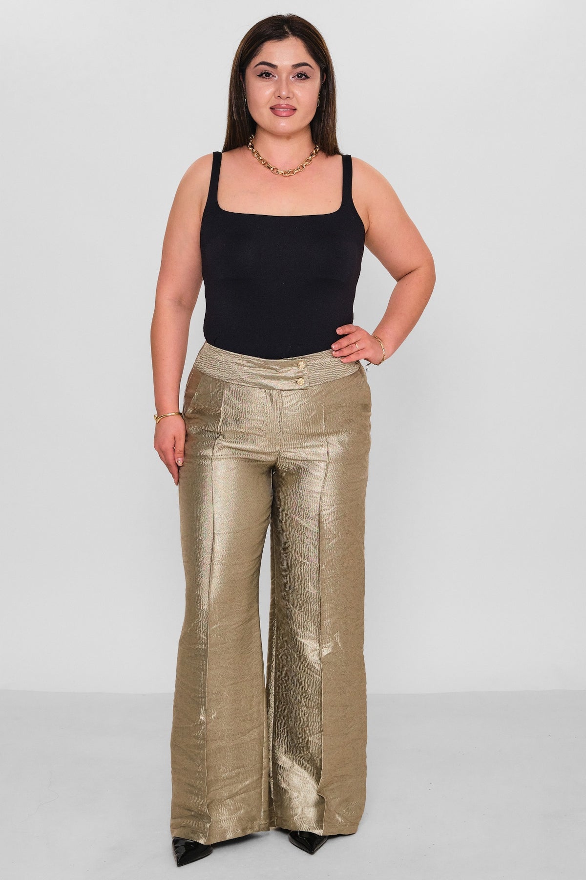 Selen - Plus Size Trousers (SLN26Y21890) - 8690200139710