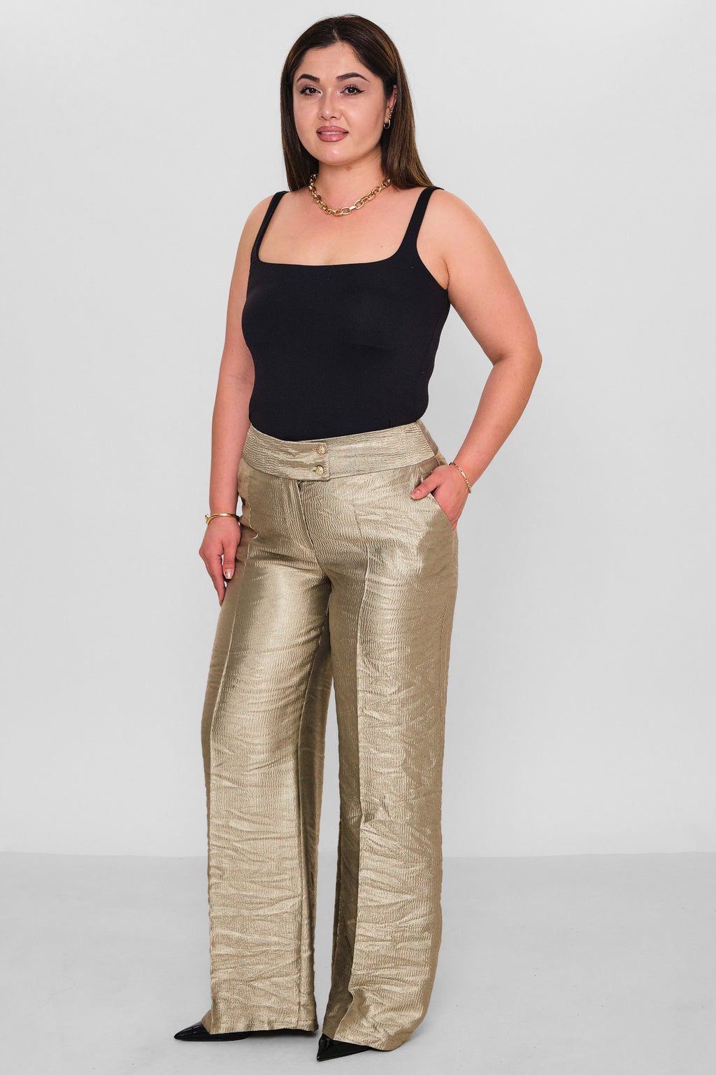 Selen - Plus Size Trousers (SLN26Y21890) - 8690200139710