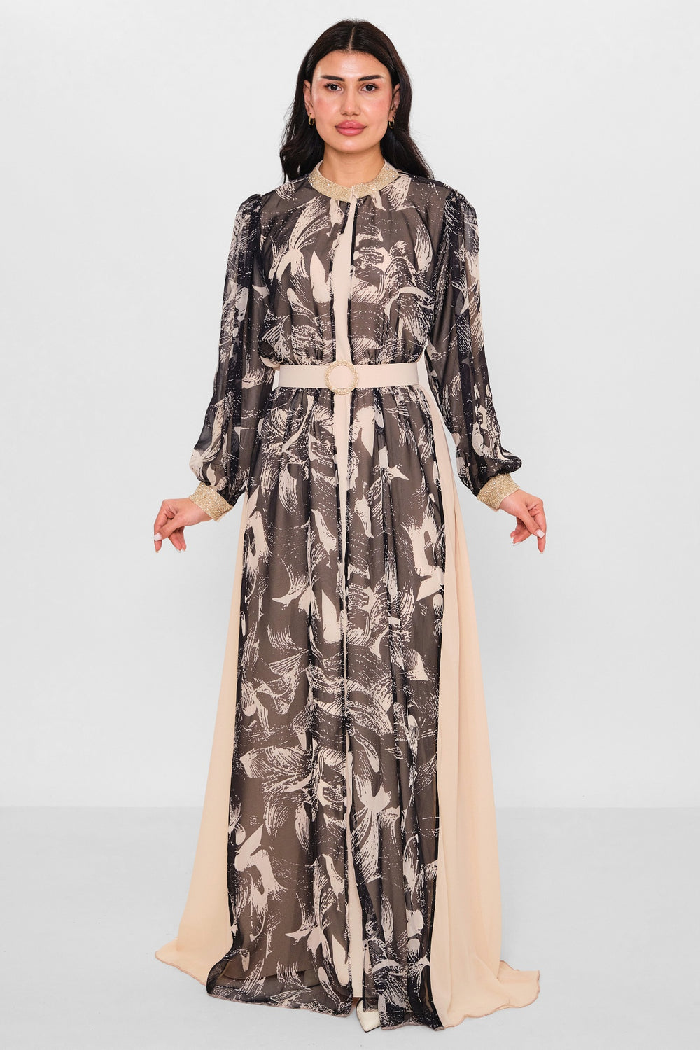 Nupel li̇ne - Plus Size Dress (NPL26Y5146) - 8690200139772