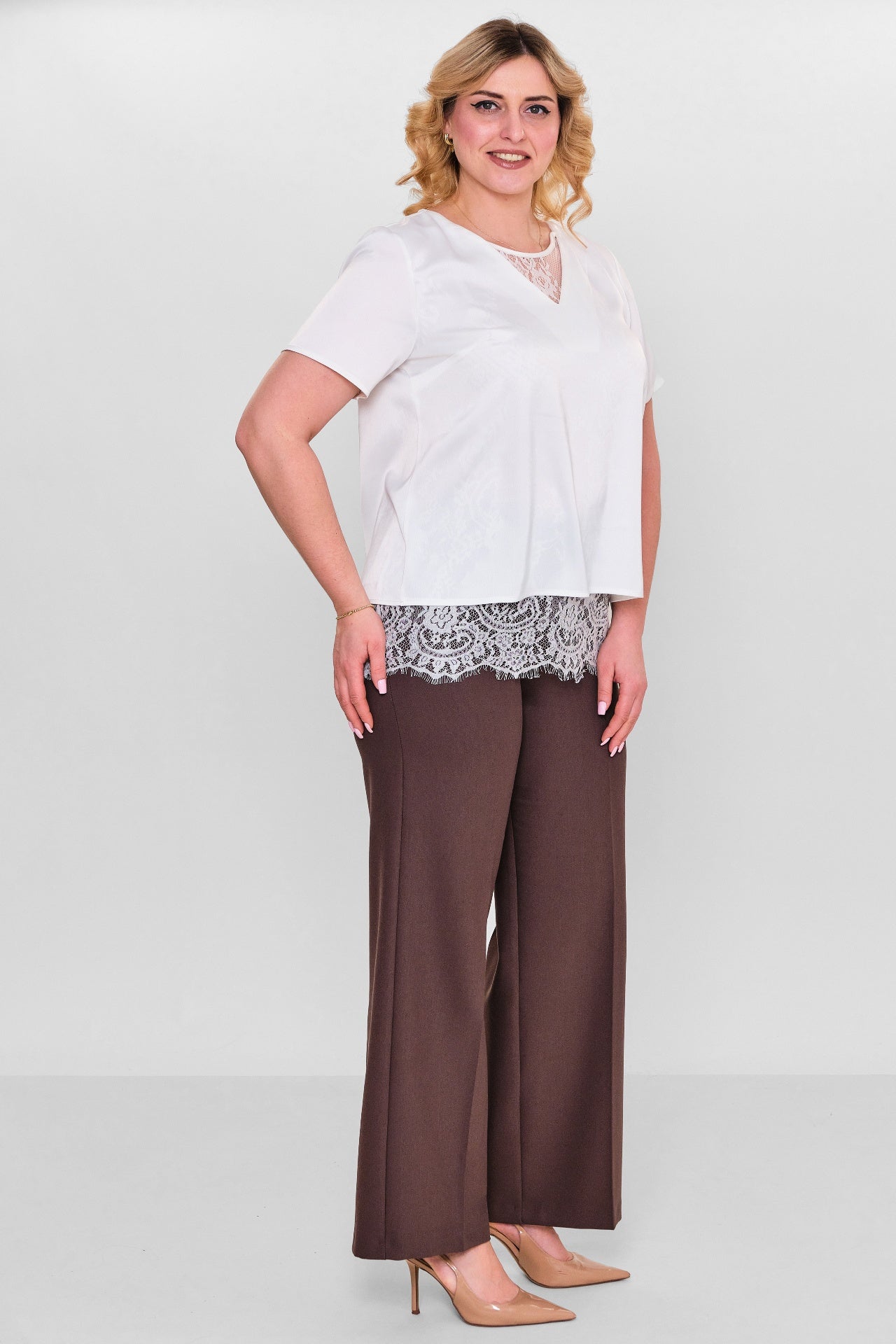 Welike - Plus Size Blouse (WLK26Y1466) - 8690200140419