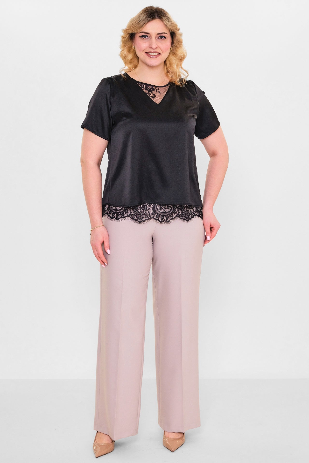 Welike - Plus Size Blouse (WLK26Y1466) - 8690200140426