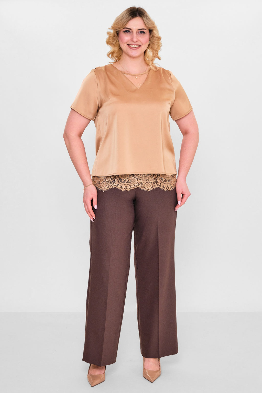 Welike - Plus Size Blouse (WLK26Y1466) - 8690200140433