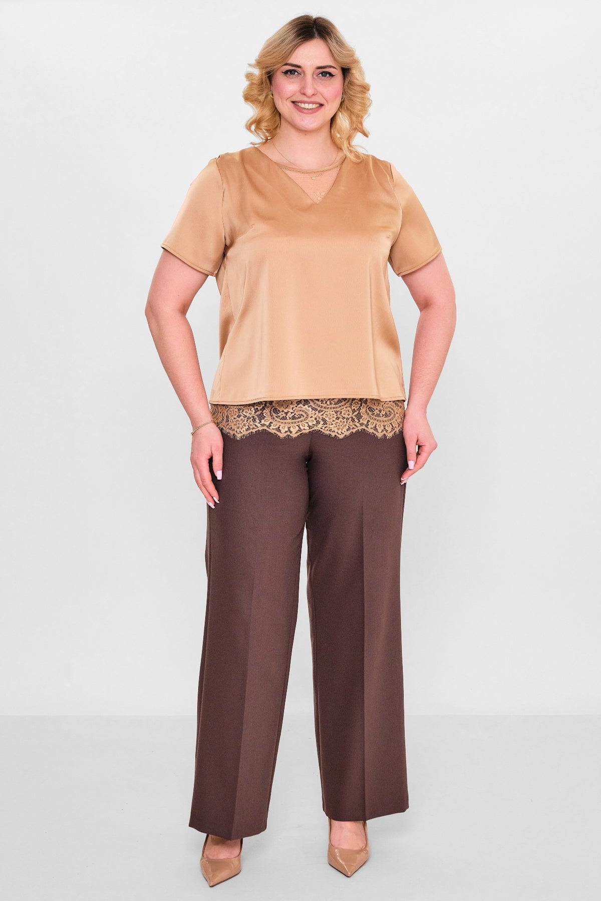Welike - Plus Size Blouse (WLK26Y1466) - 8690200140433