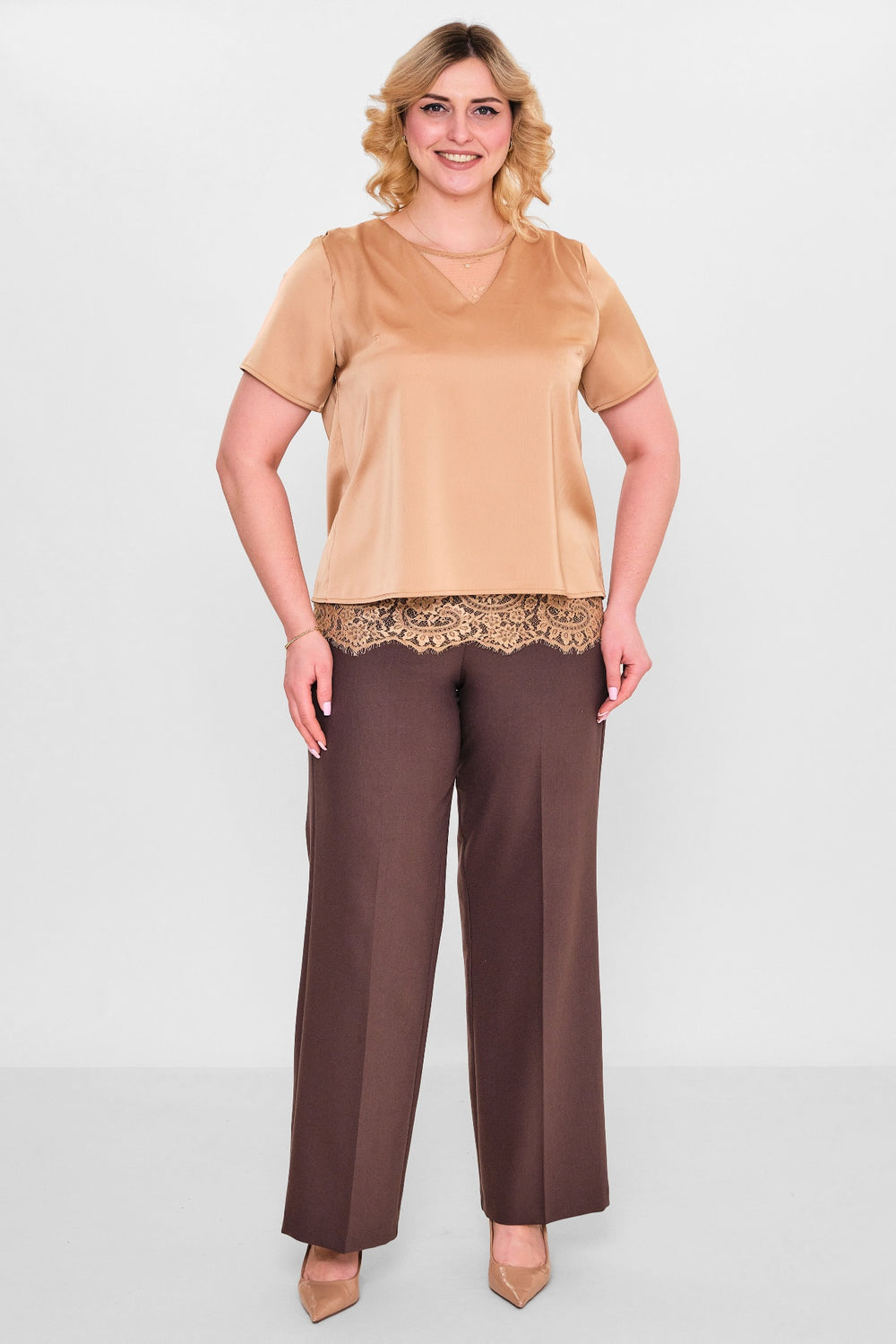 Welike - Plus Size Blouse (WLK26Y1466) - 8690200140433