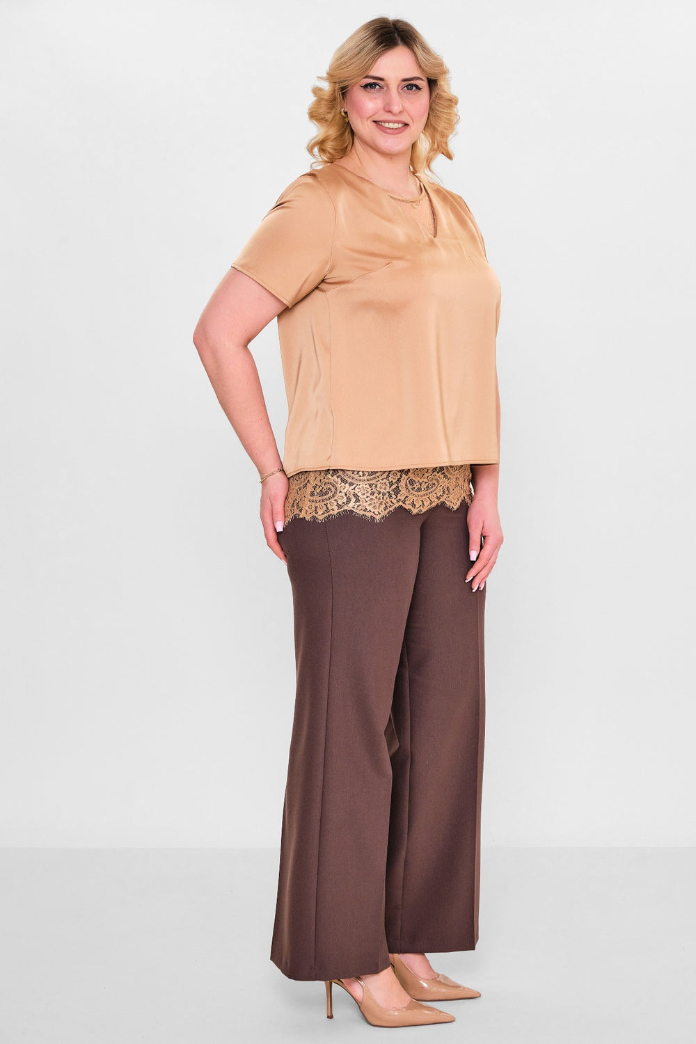 Welike - Plus Size Blouse (WLK26Y1466) - 8690200140433