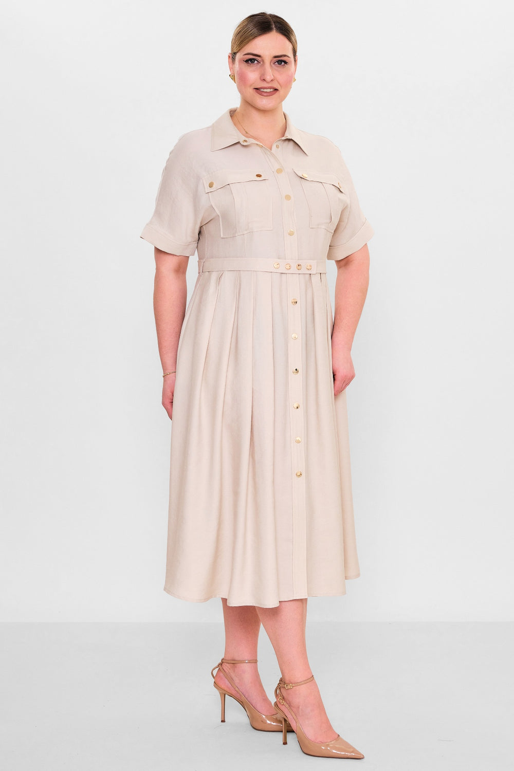 Laluce - Plus Size Dress (L2.Y26.ELB.2E661) - 8690200140549