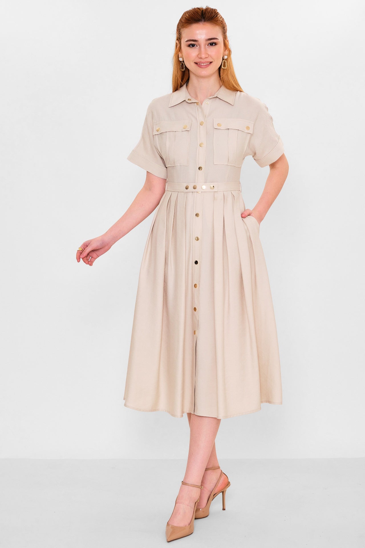 Laluce - Plus Size Dress (LL.Y26.ELB.LE661) - 8690200140570