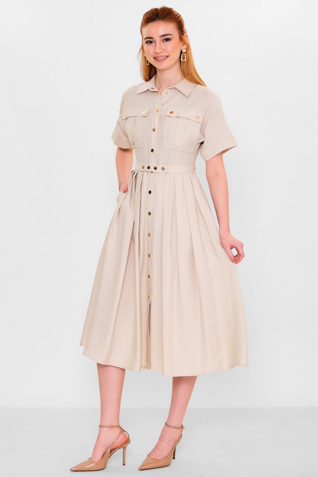 Laluce - Plus Size Dress (LL.Y26.ELB.LE661) - 8690200140570