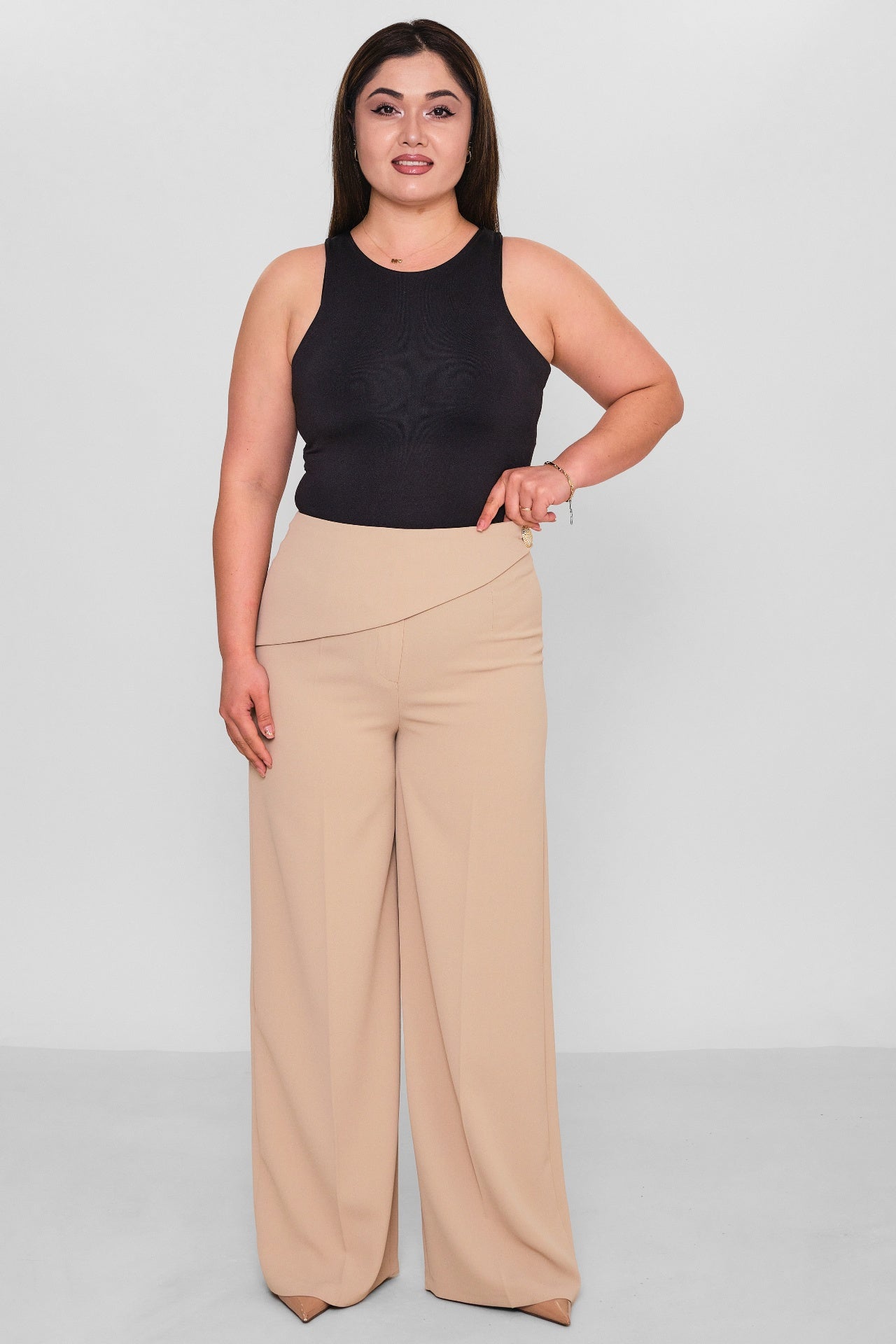 Selen - Plus Size Trousers (SLN26Y11913) - 8690200140617