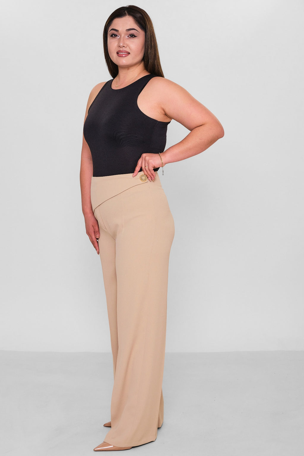 Selen - Plus Size Trousers (SLN26Y11913) - 8690200140617