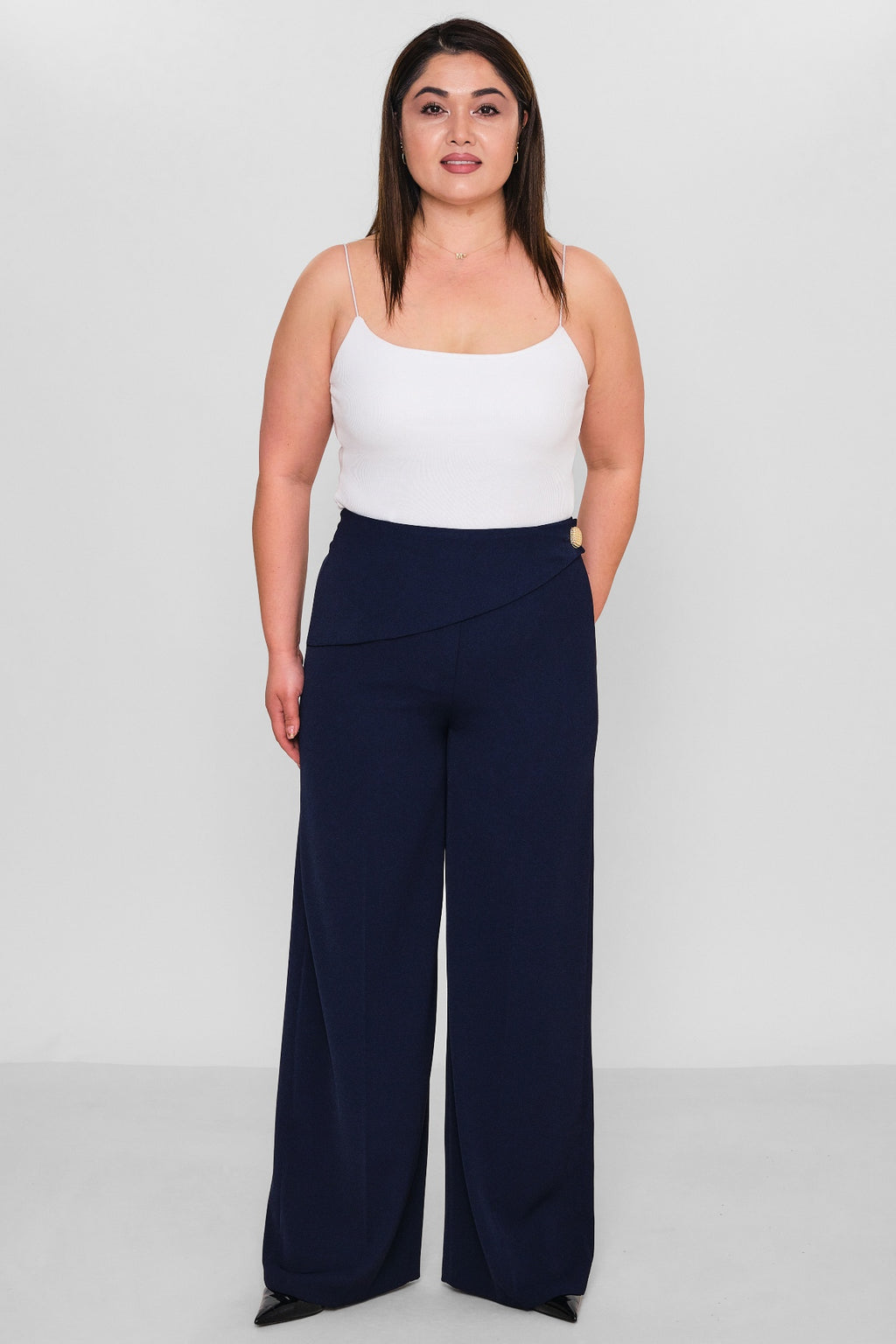 Selen - Plus Size Trousers (SLN26Y11913) - 8690200140624