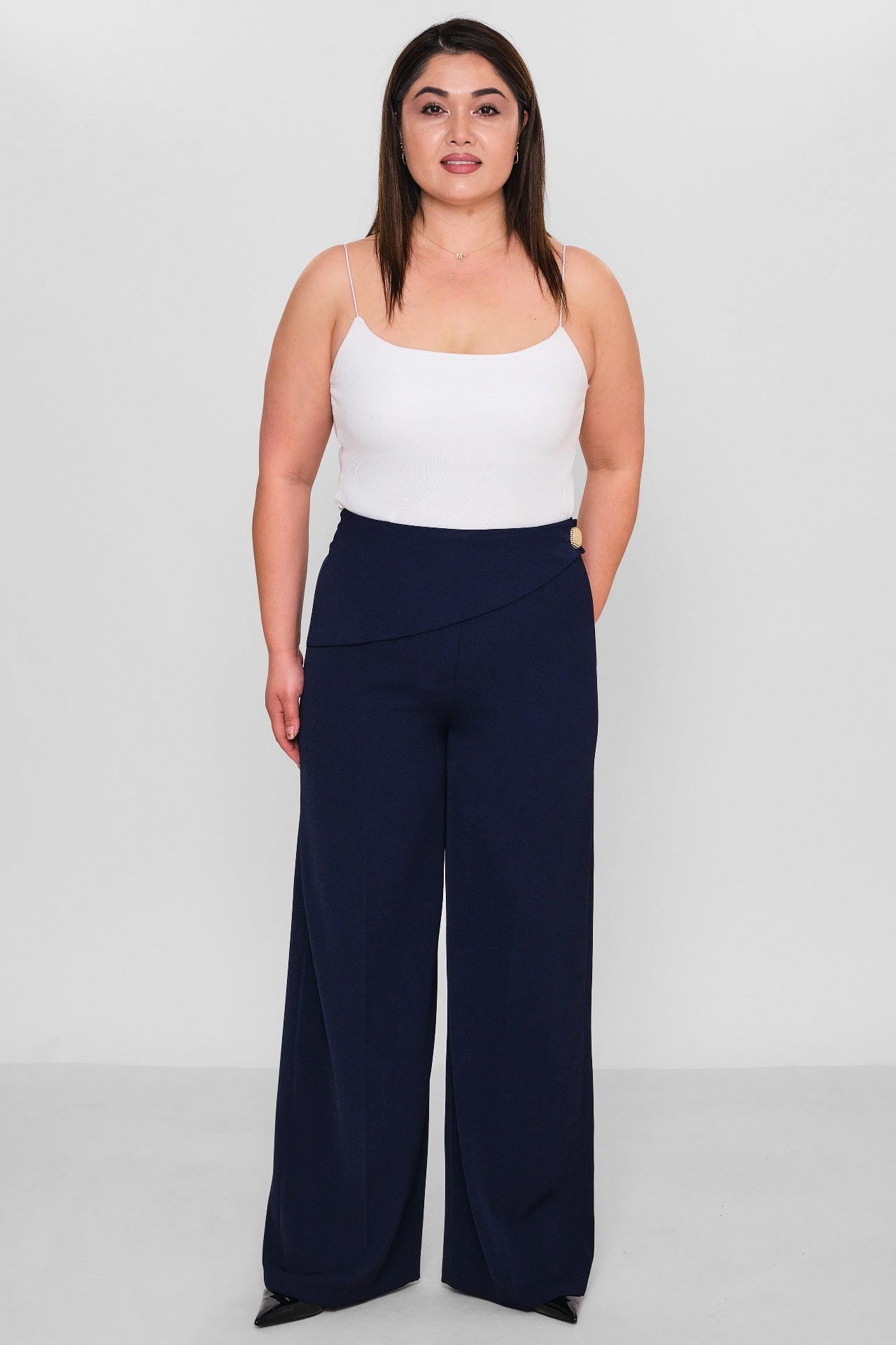 Selen - Plus Size Trousers (SLN26Y11913) - 8690200140624