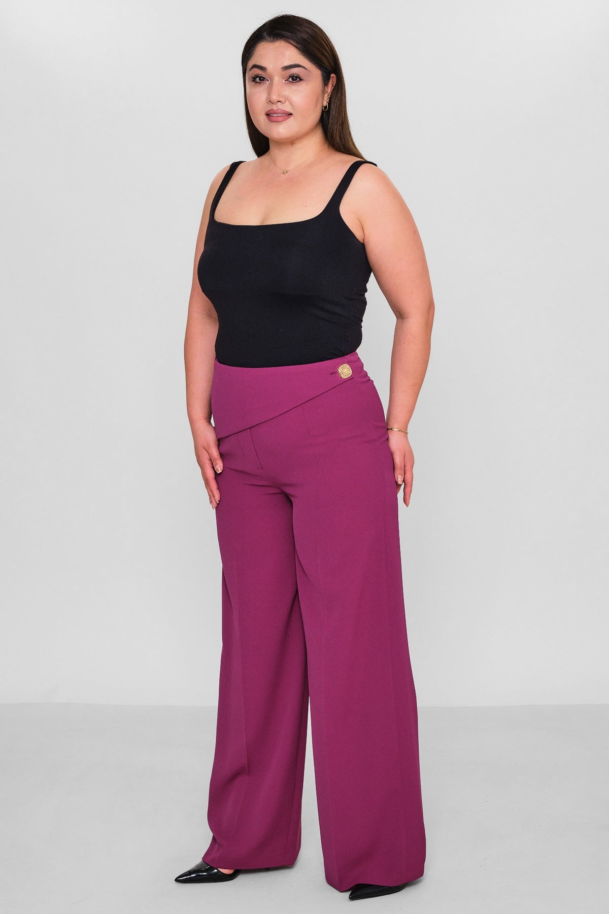 Selen - Plus Size Trousers (SLN26Y11913) - 8690200140631
