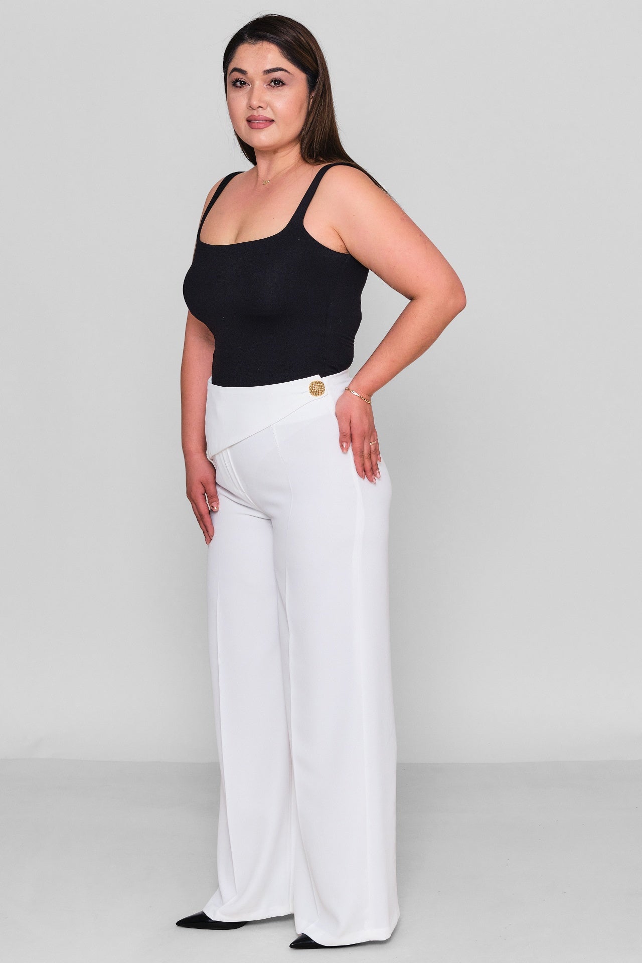 Selen - Plus Size Trousers (SLN26Y11913) - 8690200140716
