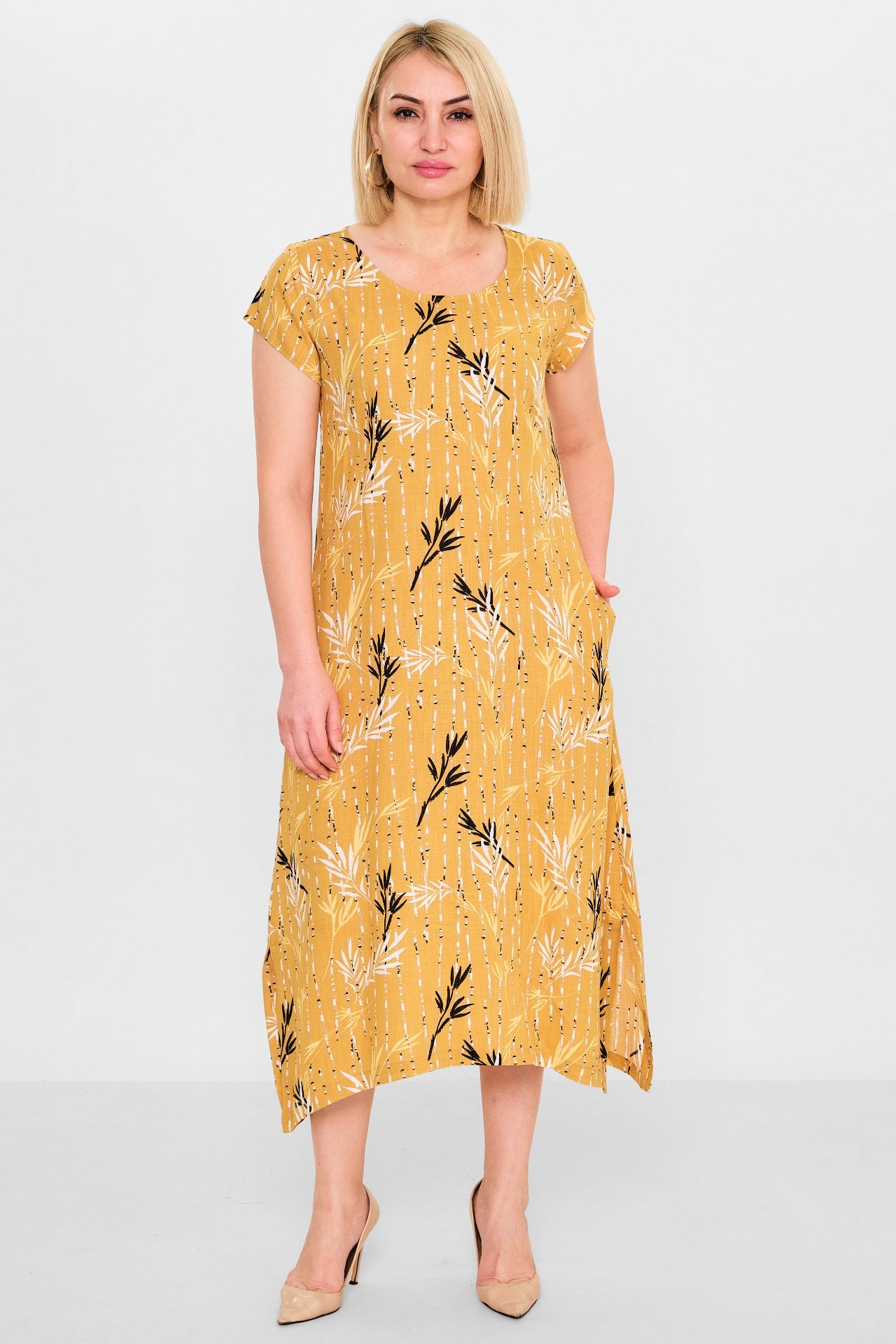 Revaro - Plus Size Dress (RVR26YS-9095) - 8690200141348
