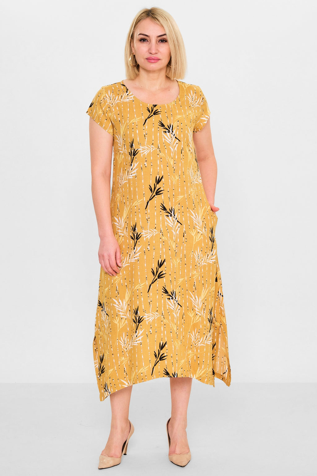 Revaro - Plus Size Dress (RVR26YS-9095) - 8690200141348