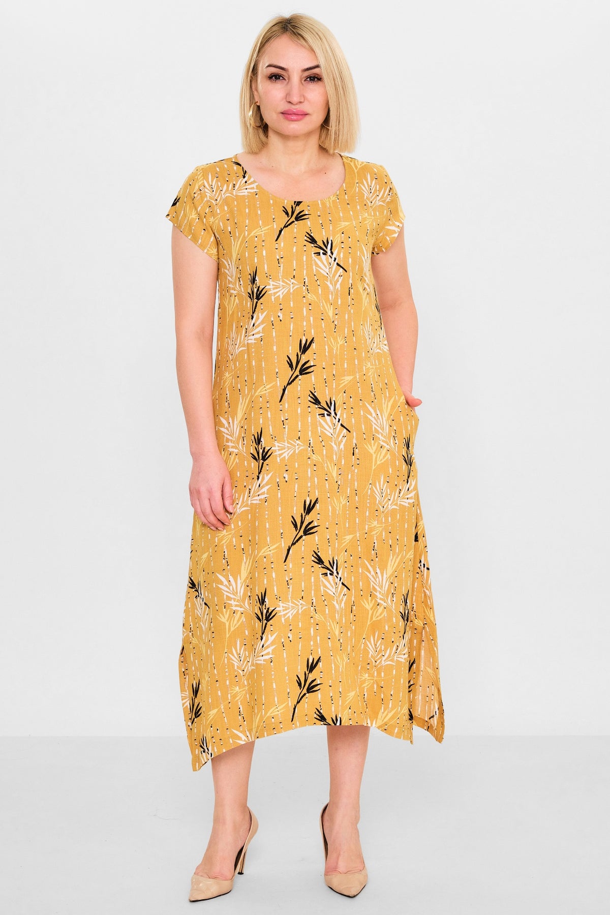 Revaro - Plus Size Dress (RVR26YS-9095) - 8690200141348