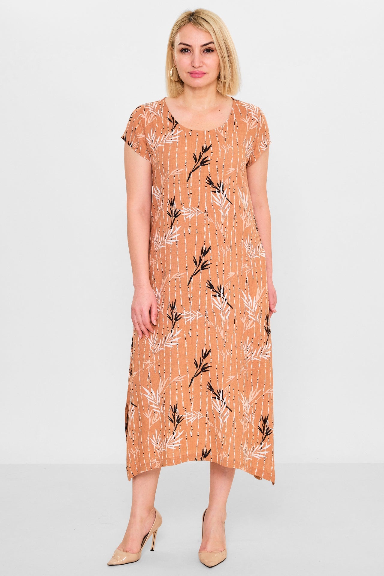 Revaro - Plus Size Dress (RVR26YS-9095) - 8690200141355