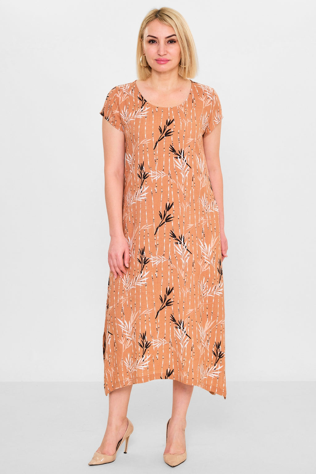 Revaro - Plus Size Dress (RVR26YS-9095) - 8690200141355