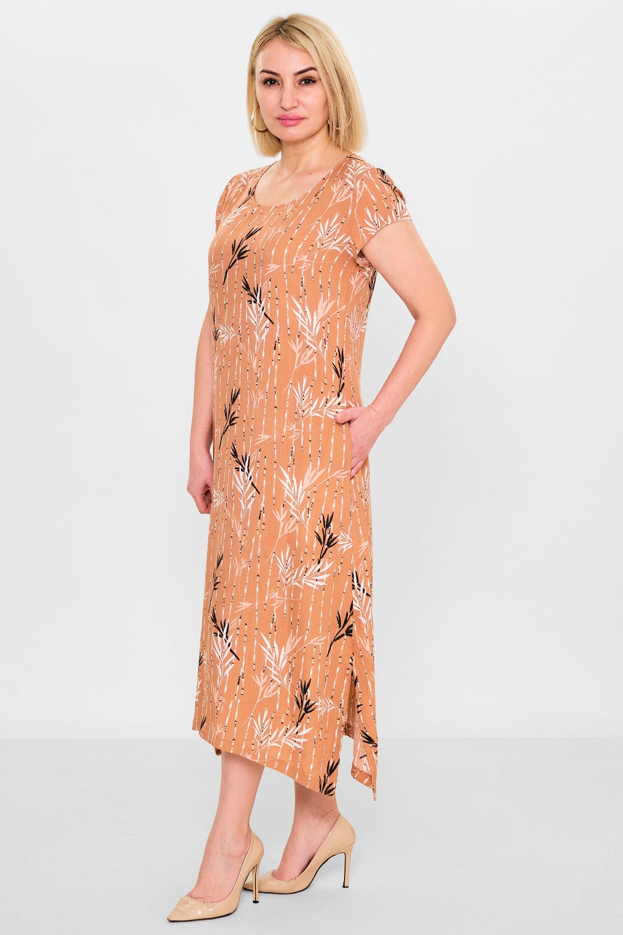 Revaro - Plus Size Dress (RVR26YS-9095) - 8690200141355