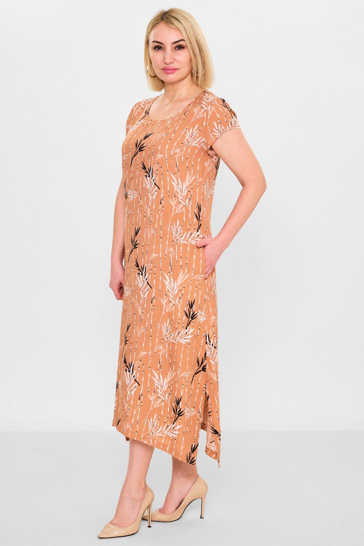 Revaro - Plus Size Dress (RVR26YS-9095) - 8690200141355