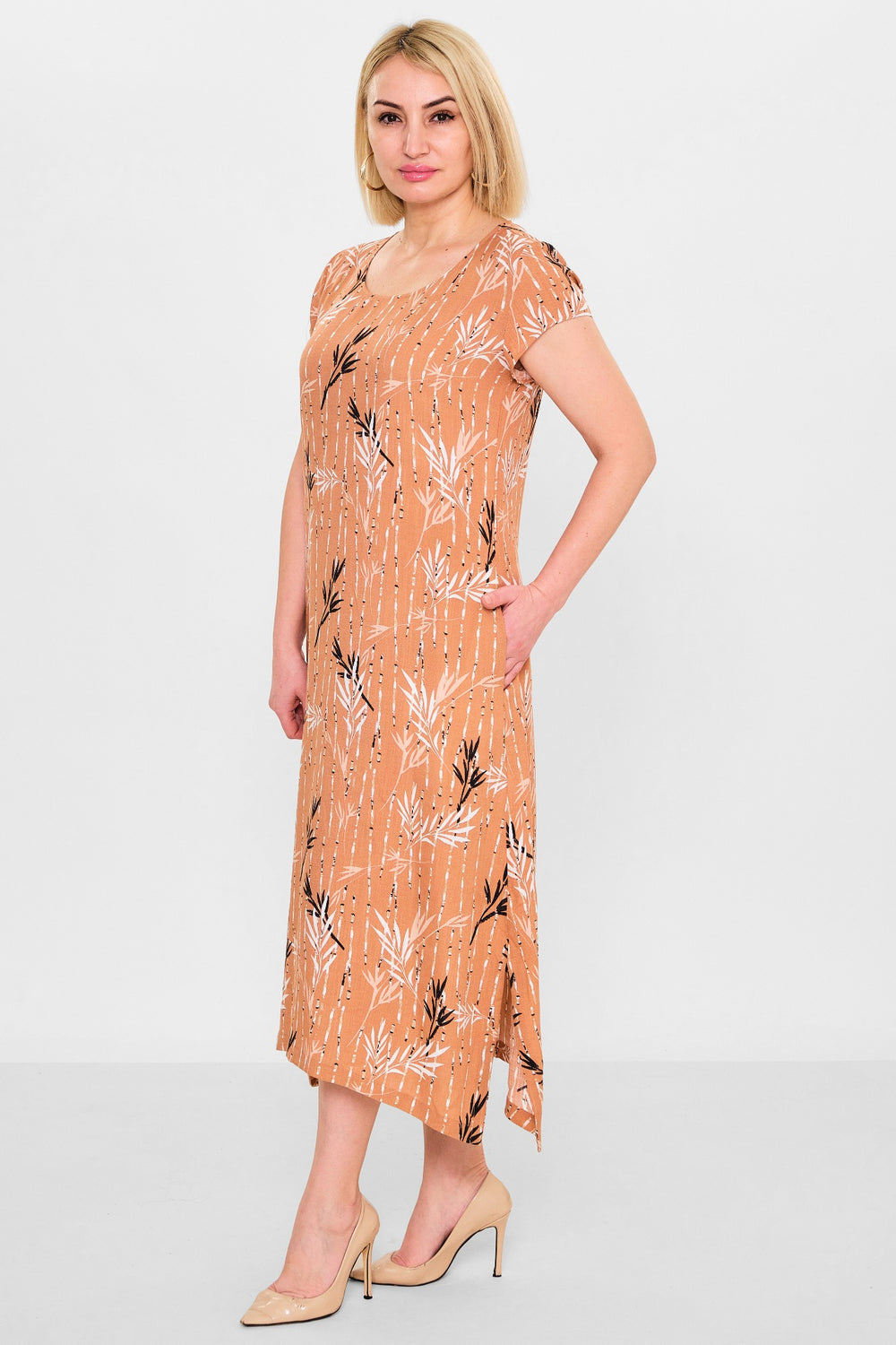 Revaro - Plus Size Dress (RVR26YS-9095) - 8690200141355
