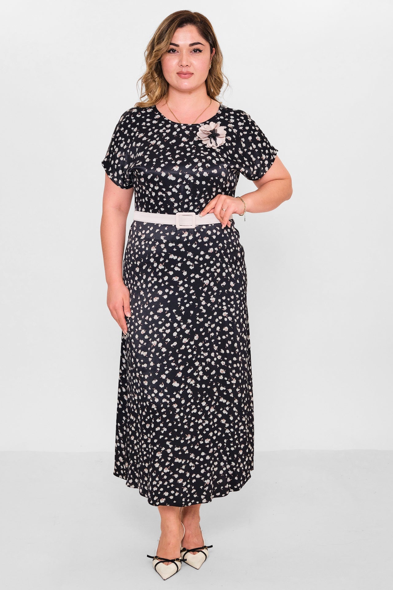 Dress port - Plus Size Dress (DSP26Y5716) - 8690200141812