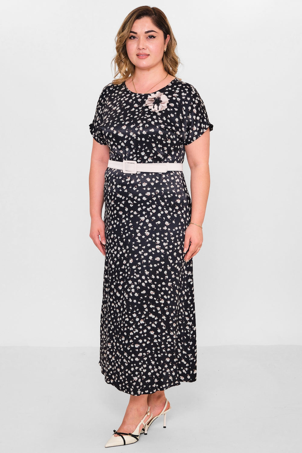 Dress port - Plus Size Dress (DSP26Y5716) - 8690200141812