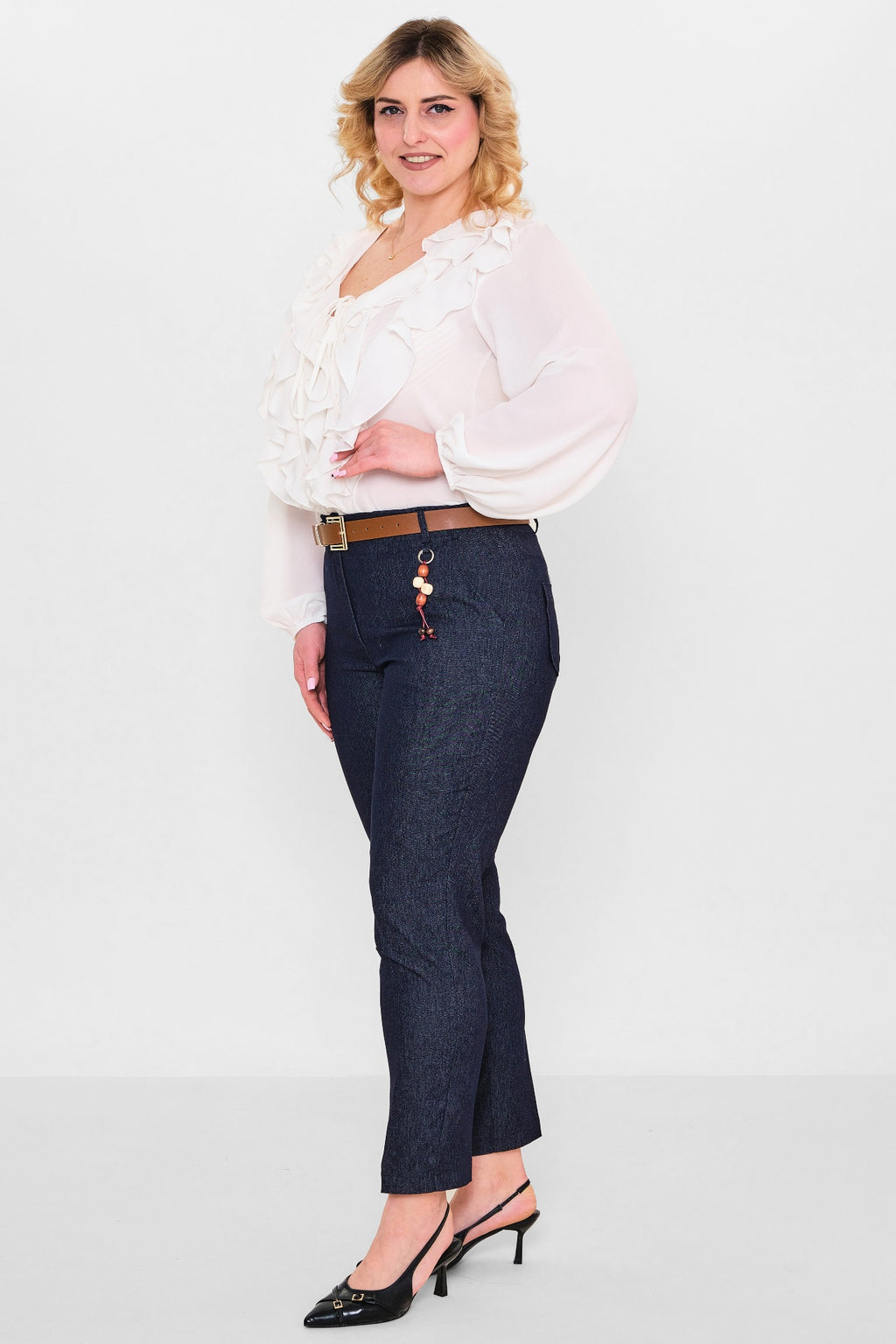 Devatex - Plus Size Trousers (DVT3086-249-42-48B) - 8690200142116