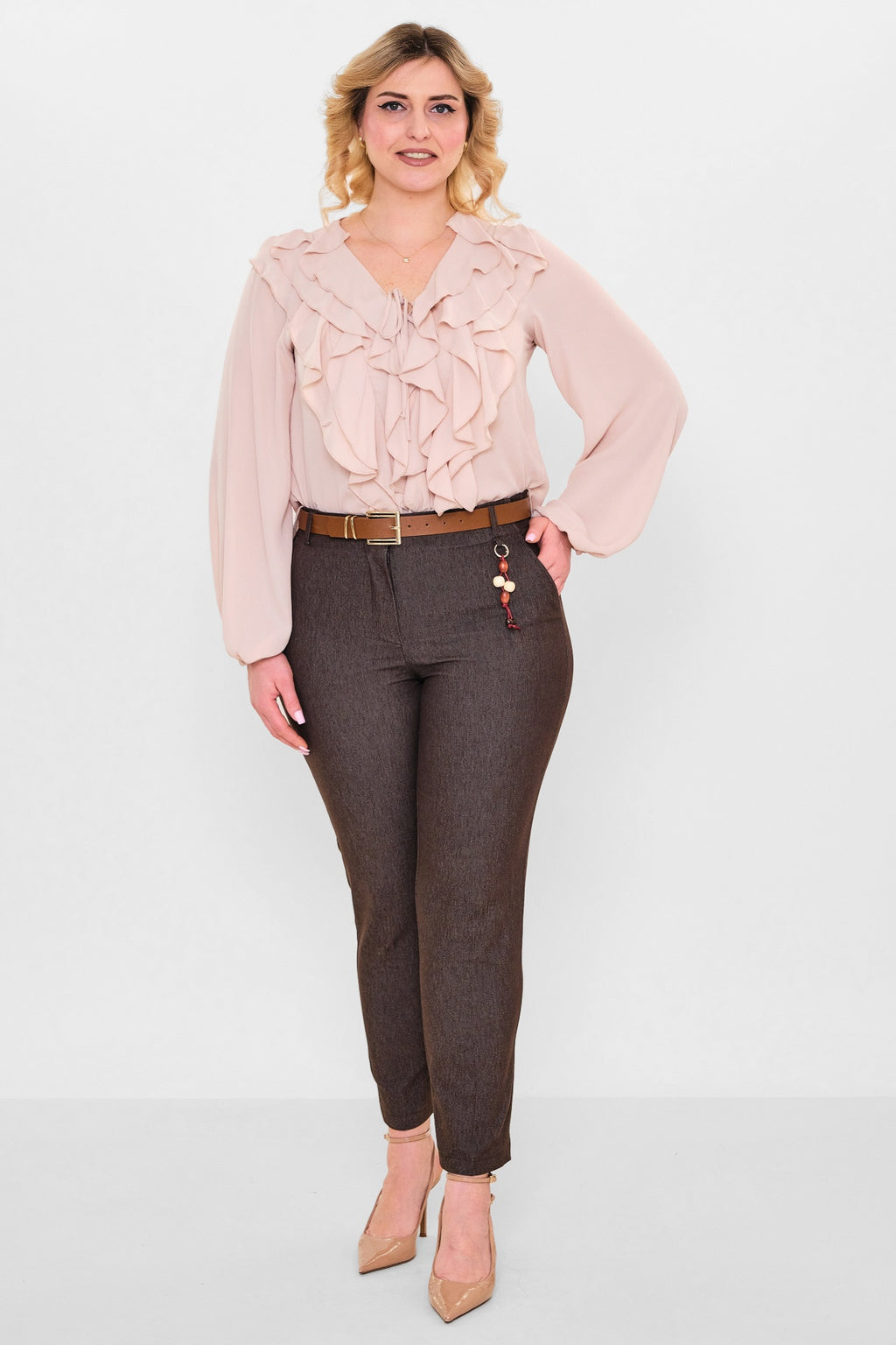 Devatex - Plus Size Trousers (DVT3086-249-42-48B) - 8690200142123