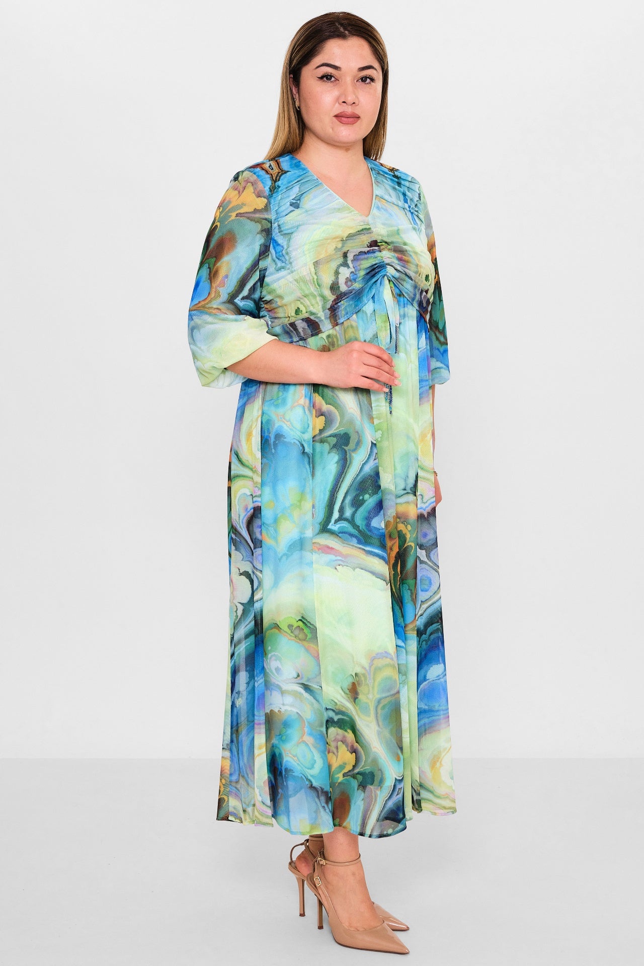 Gumanize - Plus Size Dress (GMZ2024-508-7073) - 8690200142130